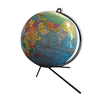 Globe terrestre vintage Girard Barrère