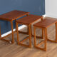 Retro teak 1960s mid century nest of tables coffee tables