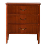 Commode en acajou avec poignées en métal