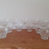 Set of 11 ice cream or fruit salad cups