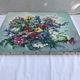 Painting painting oil on canvas Oechslin "bouquet de fleurs" vintage