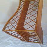 L shaped rack in rattan