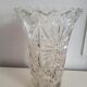 Carved crystal vase
