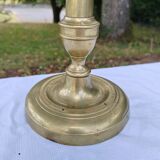 Golden brass candle holder