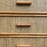 Vintage rattan and woven wicker chest of drawers 1970