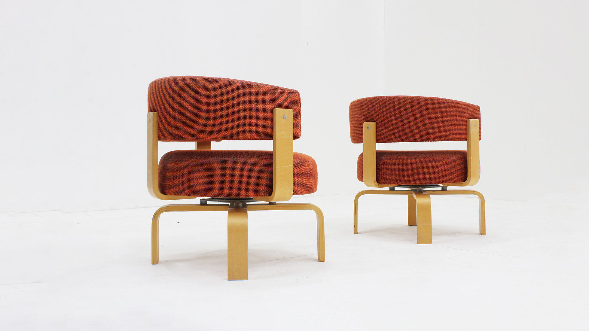 Set Fridene swivel armchairs by Carina Bengs for Ikea