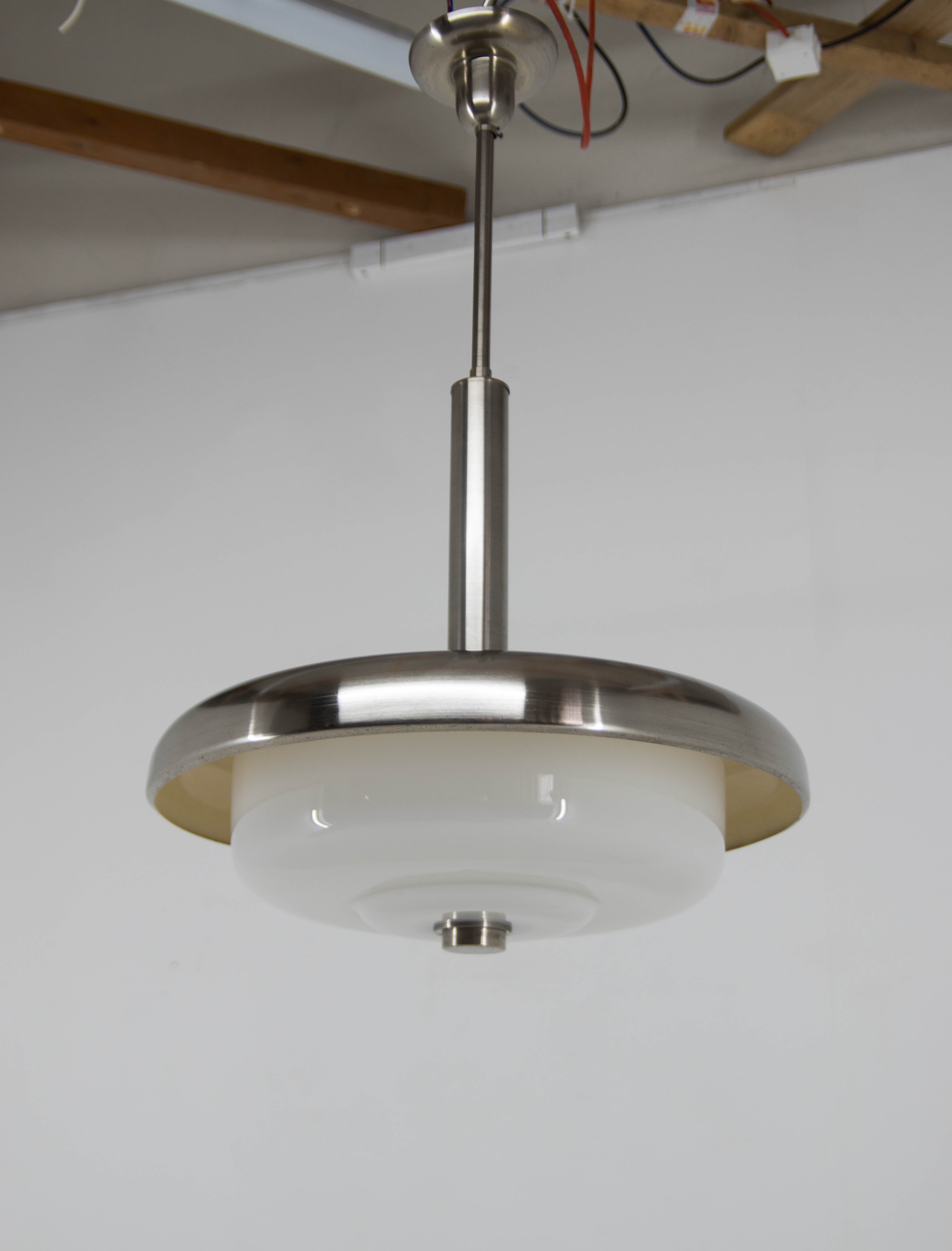 Ultra Rare Bauhaus Chandelier by IAS, 1930s