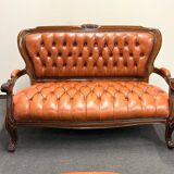 Ensemble de salon original vintage Chesterfield Chippendale
