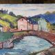 Painting on canvas Landscape bearn
