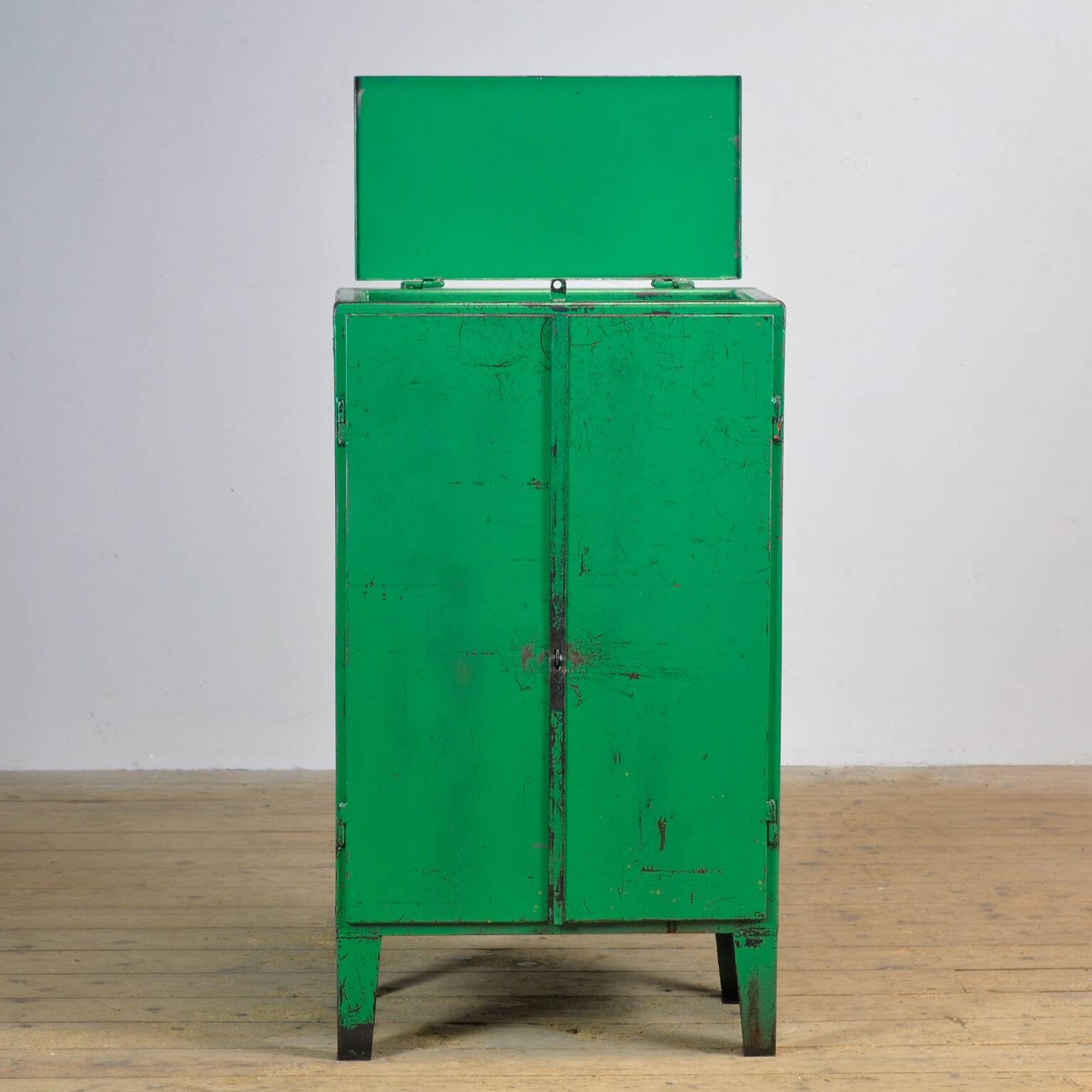 Industrial wrought iron cabinet, 1960s