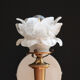 Wall apply torch torch brass tulip pink flower light empire pine cone