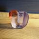 Glass sculpture / "Mio" mask - Signed - Art glass
