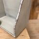 Old patinated washerwoman tray and its beater