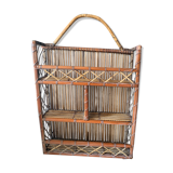 Rattan shelf