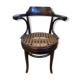 Fauteuil de bureau pivotant Thonet  en bois courbé et cannage – début XXe