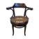 Fauteuil de bureau pivotant Thonet  en bois courbé et cannage – début XXe