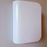 White lacquered metal wall sconces