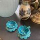 Blue ceramic salt and pepper shaker