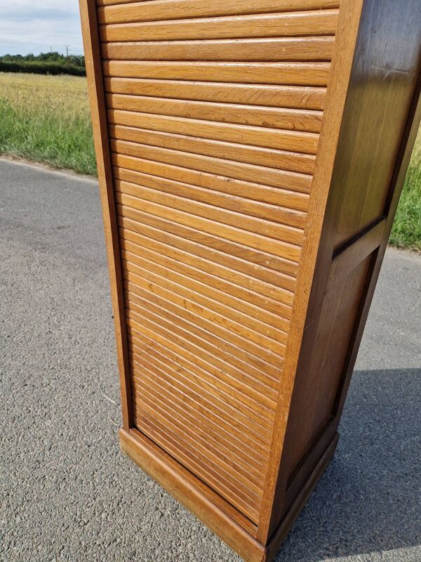 Meuble classeur à rideau art déco 120 cm