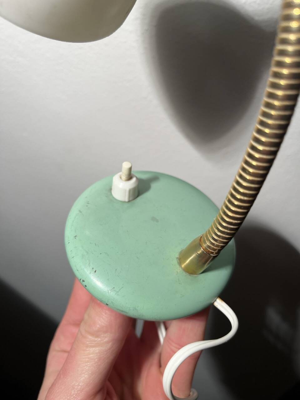 bedside table lamp, vintage mid-century anni '50, Italia