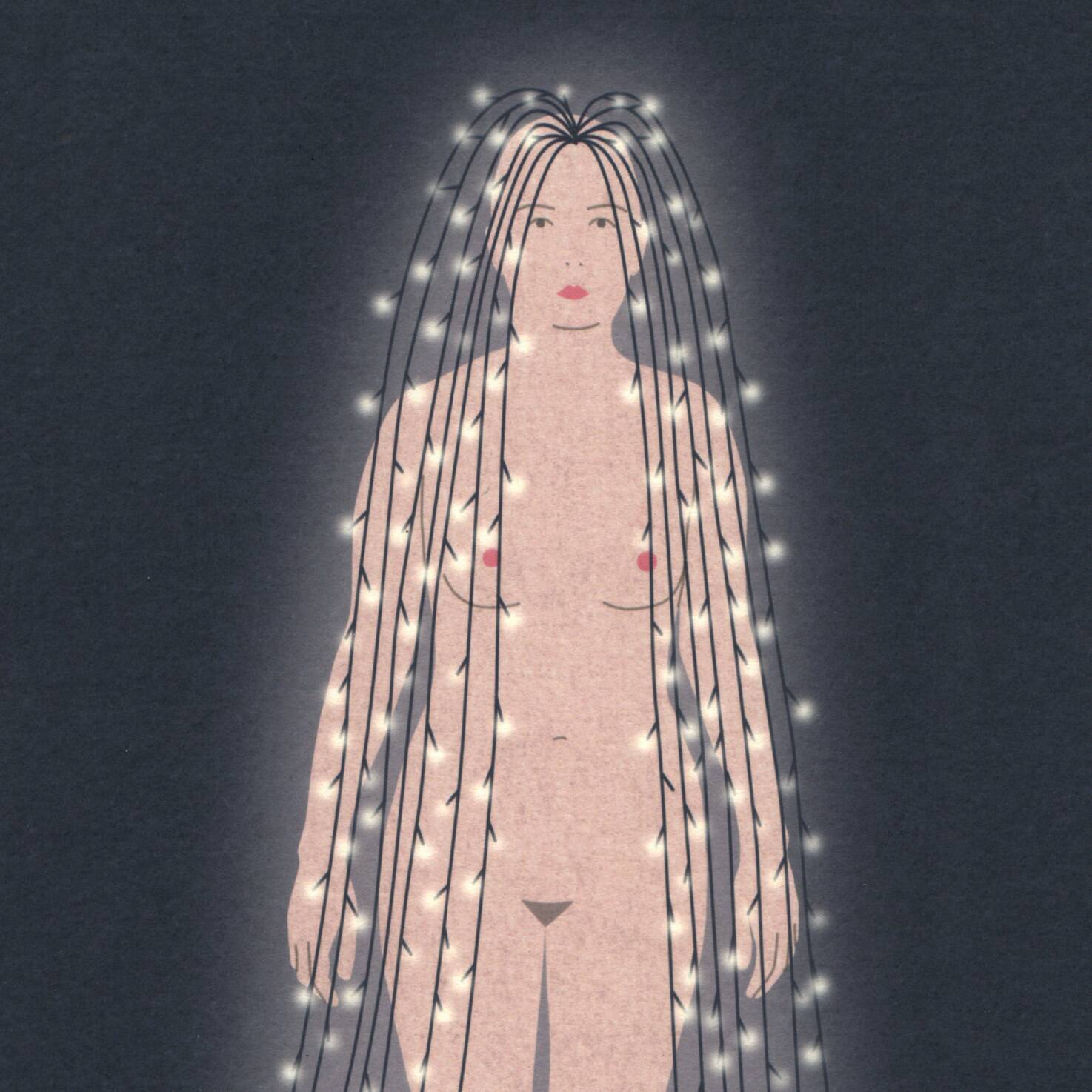 The Garland Woman, 13x18 cm, signed limited edition