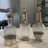 Crystal and silverware bottles
