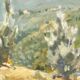 French vintage signed oil painting