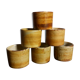 Six espresso cups in vintage sandstone