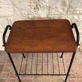 Vintage side table with magazines rack 1960