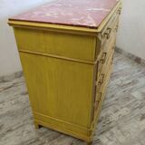 Antique chest of drawers with marble