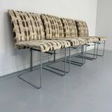 Set of 4 old Saporiti Italia chairs from the 1970s, Ernes design