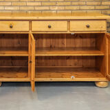 Scandinavian solid pine sideboard