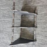 Wooden wall corner shelf