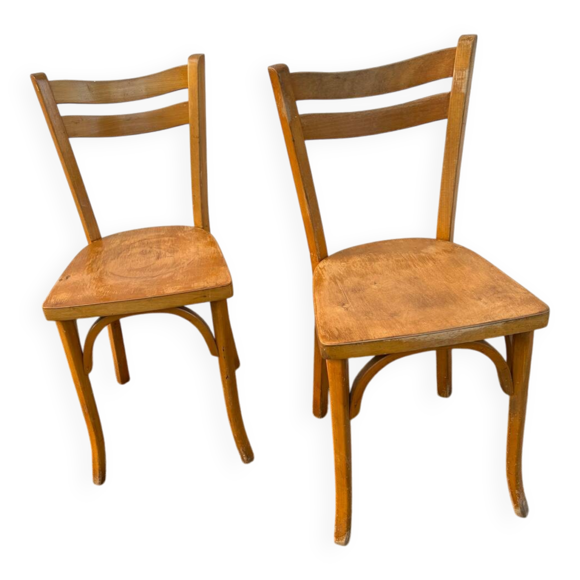 Two Baumann bistro chairs 56