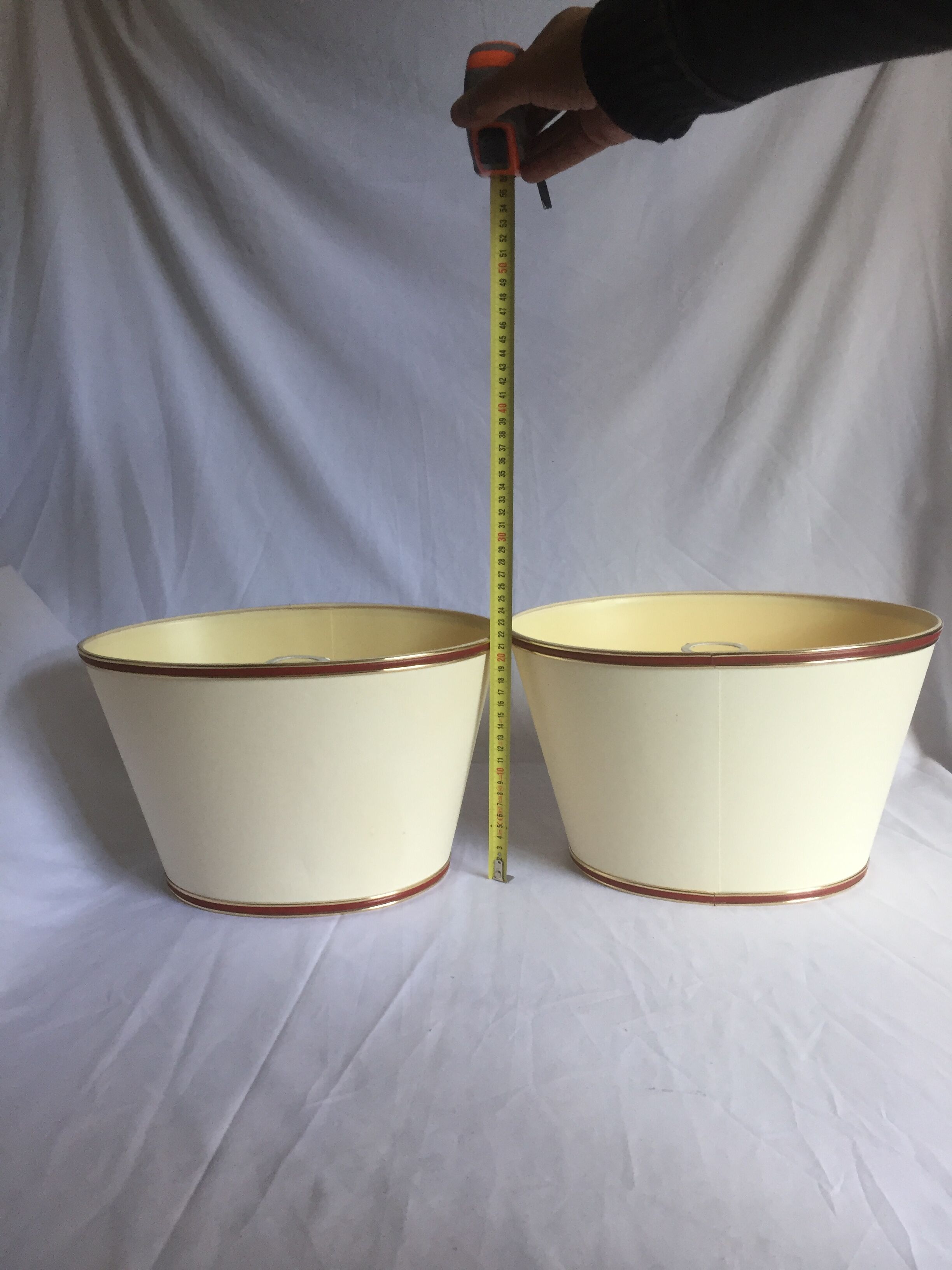 Pair of French 70s lamps Philippe Barbier style