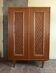 Armoire année 60 bois / rotin / osier