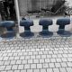 Set of 6 Hammer chairs in black leather, by Arne Jacobsen for Frits Hansen