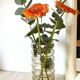 Vintage vase high in smoked glass