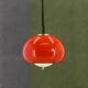 1970s Harvey Guzzini Red Pendant Light for Meblo, Italy