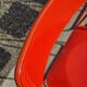 Set 5 vintage TED folding chairs IKEA red 1980s Nield Gammelgaard