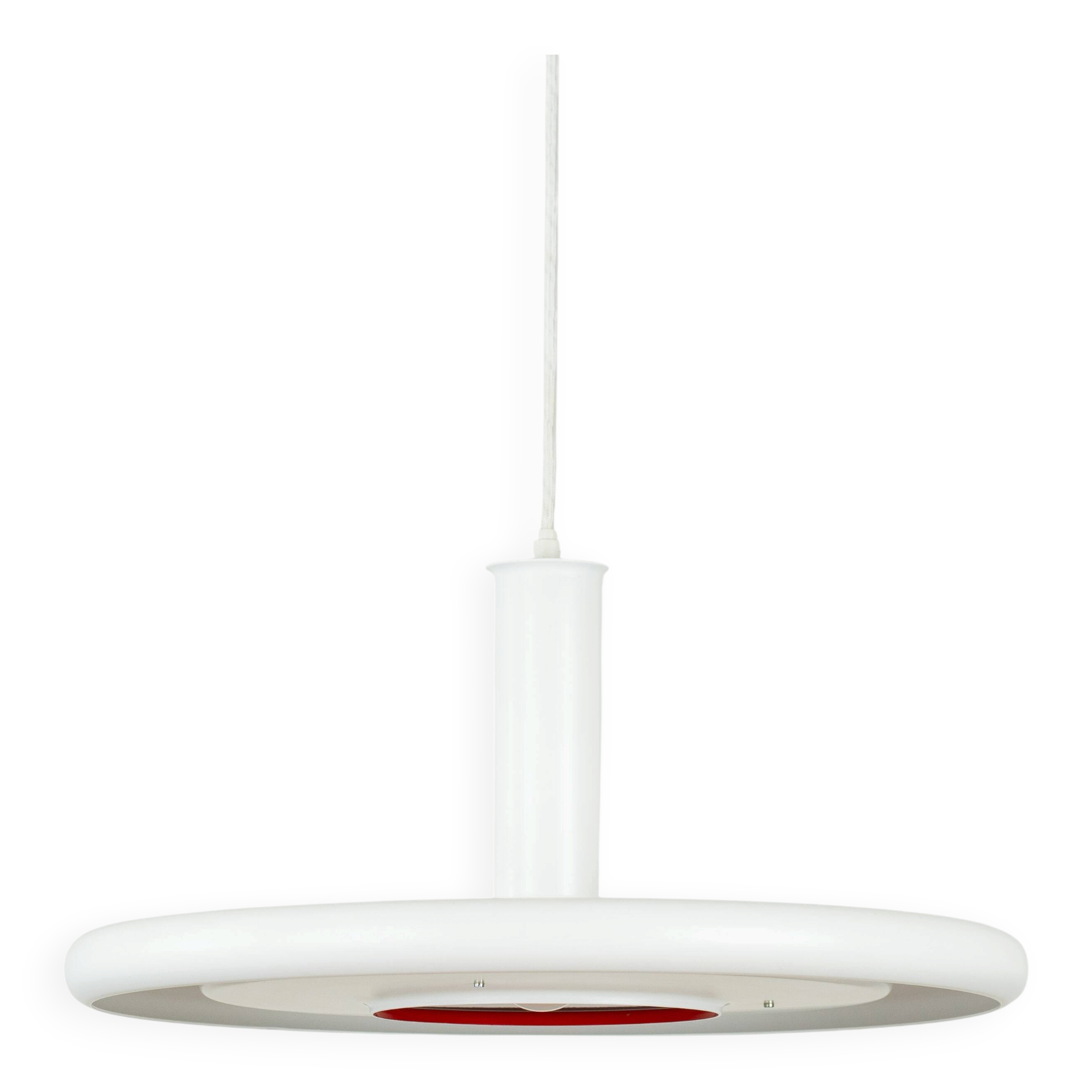 Danish vintage Optima pendant lamp by Hans Due, Fog og Morup, 1973