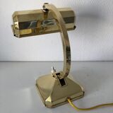 22cm vintage 1940 brass desk lamp