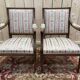 Paire de fauteuils à la reine de style Louis XVI