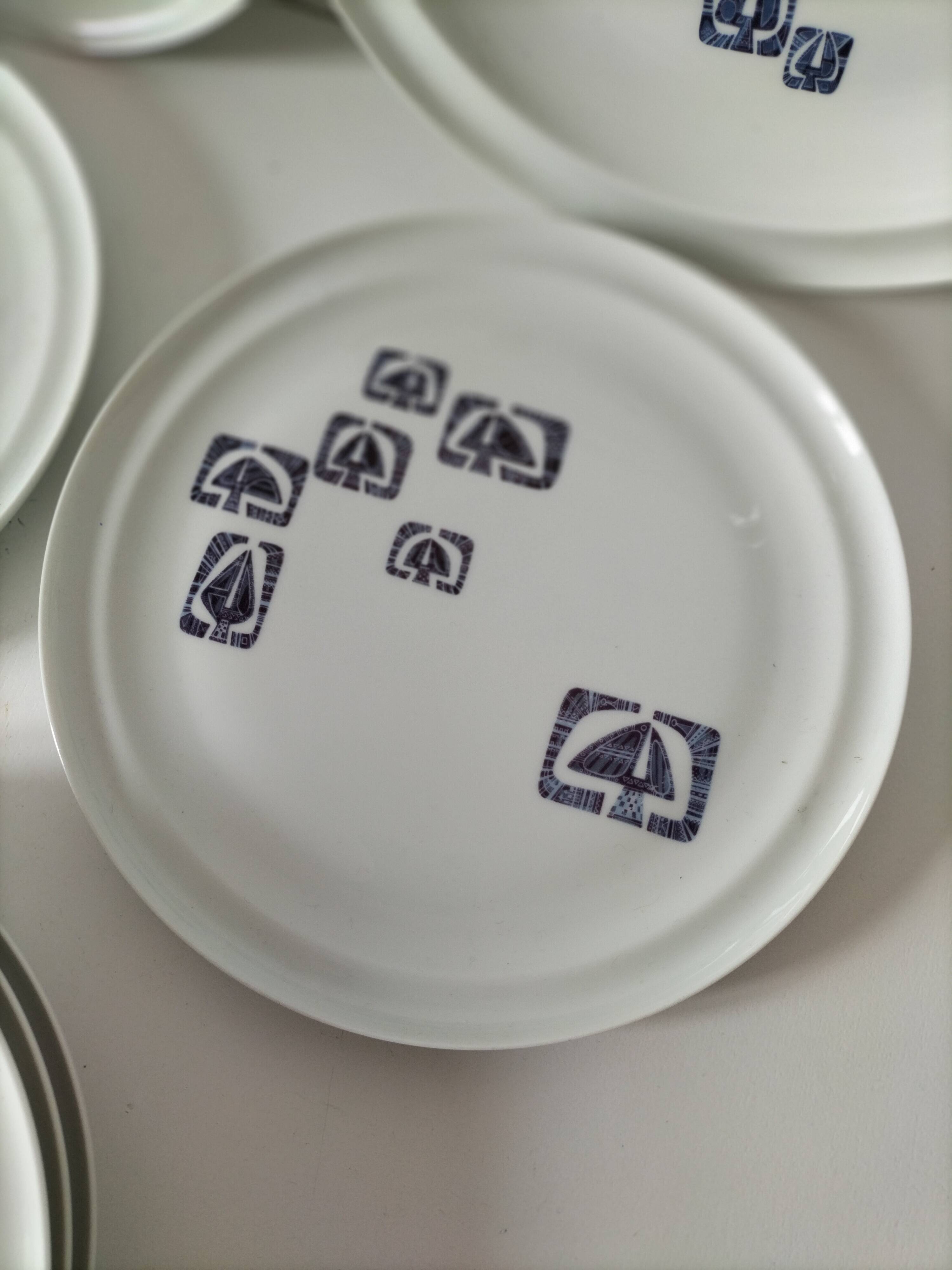 Porcelain set from Paris, Lima decoration – 7 pieces, 1970