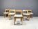 Chaises de salle à manger brutalistes vintage, années 1970