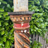 Large polychrome wooden column