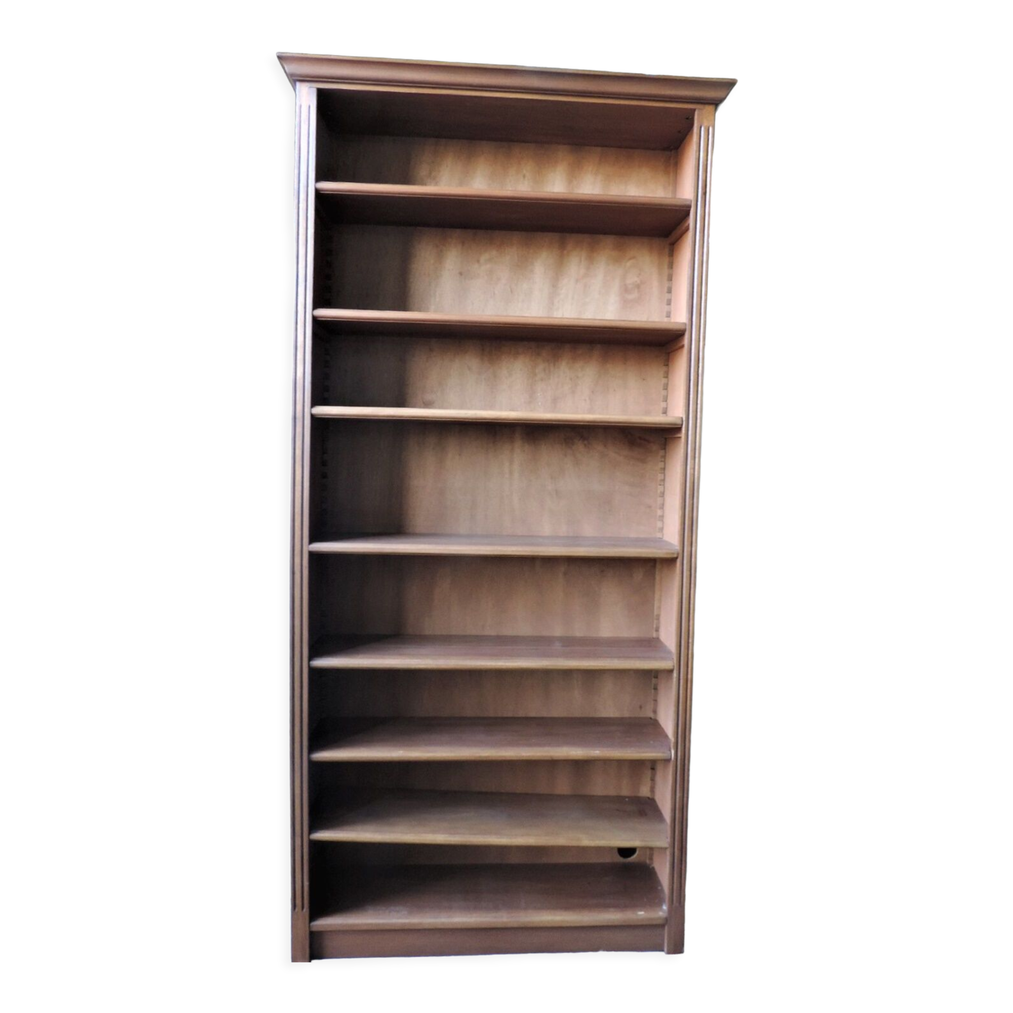 Open bookcase in vintage teak