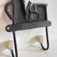 Coat rack made of steel and porcelain