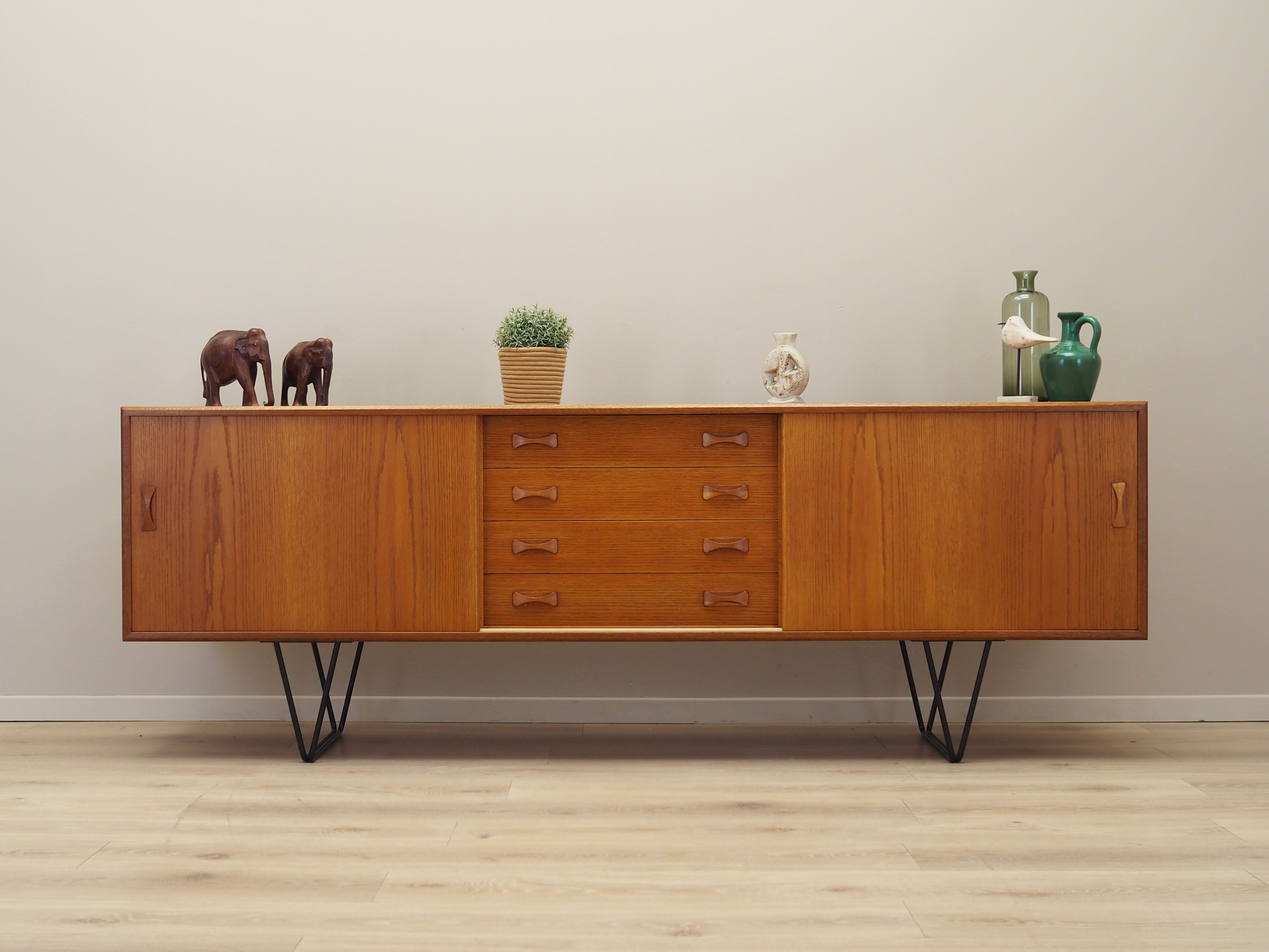 Oak sideboard, Danish design, 1960s, manufactured by Clausen & Søn