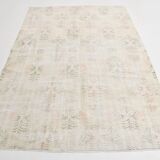 6x8 Cream Brown Floral Vintage Area Rug, 181x261Cm SK 21812